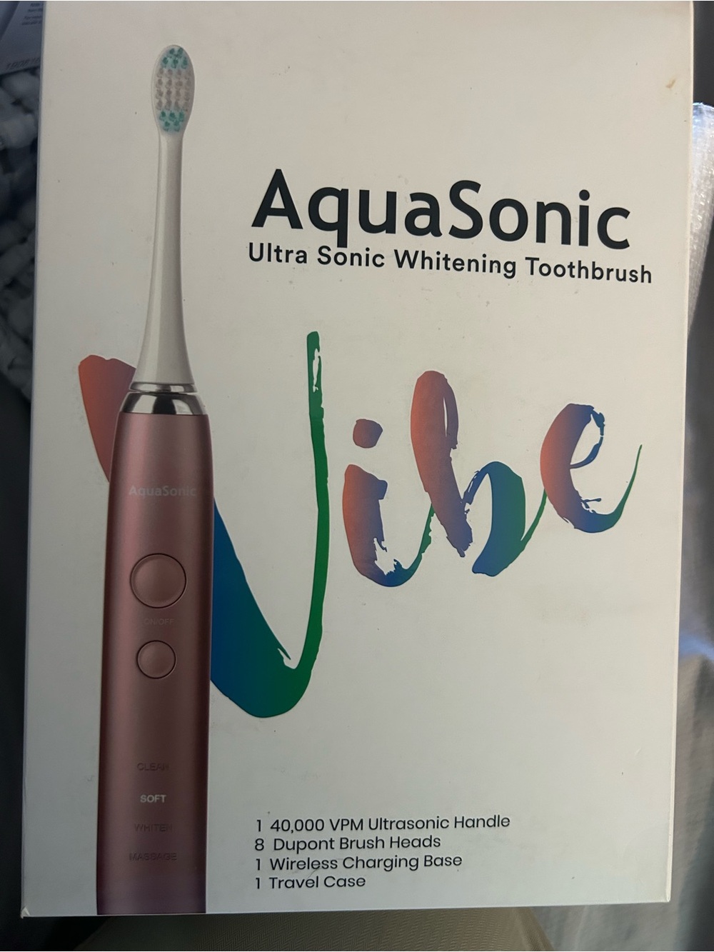 Rose Gold Ultrasonic Whitening Toothbrush